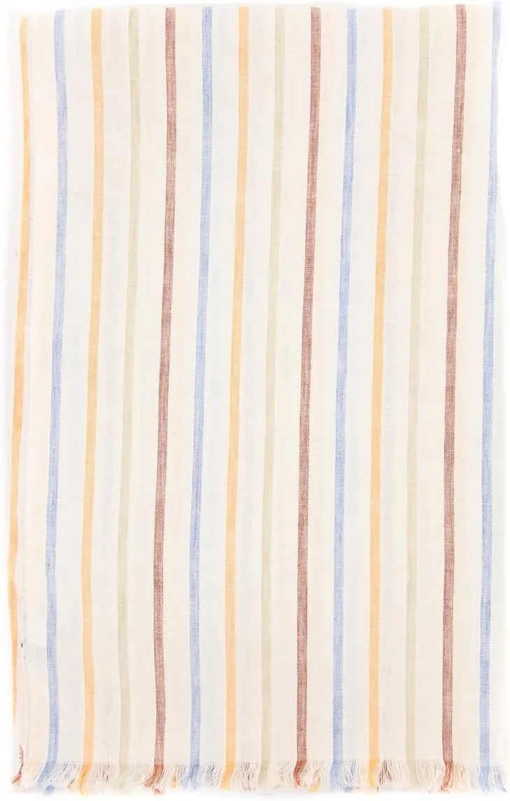 New Multi-Colored Linen Scarf