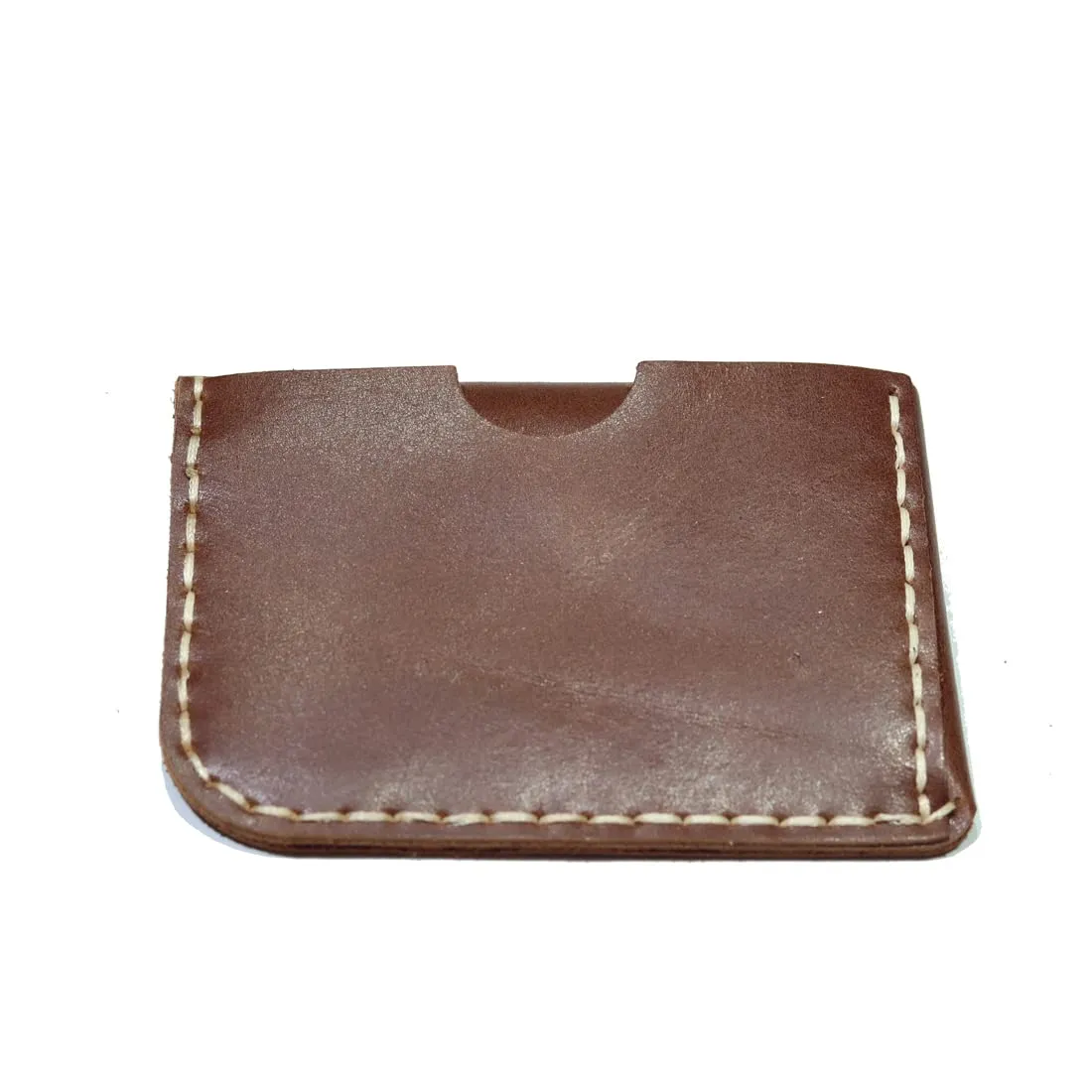 New Upgraded Version Handmade Minimalist Card Case Simple Thin Wallet with card slot Card Holder (Brownish yellow)
