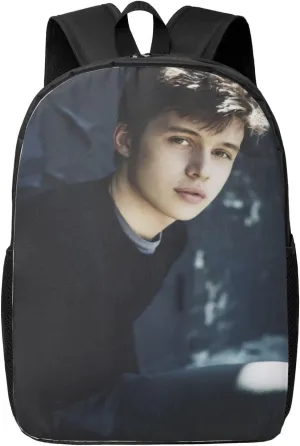 Nick Actors Robinson Backpack Laptop Computer Bag Double Shoulder Bags Casual Daypack for Travel Work Business Outdoor 17 Inch