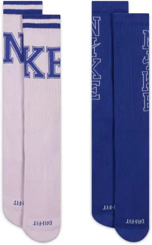 Nike Unisex Adult Everyday Plus Cushioned Crew Training Socks 2 Pairs (Multi(DQ7698-905)/P, Medium)