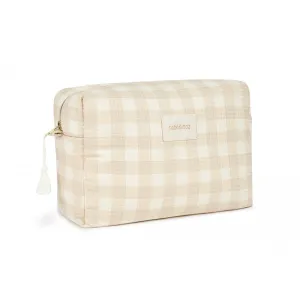 nobodinoz Diva Waterproof Vanity Case 25x16x10 Ivory Checks