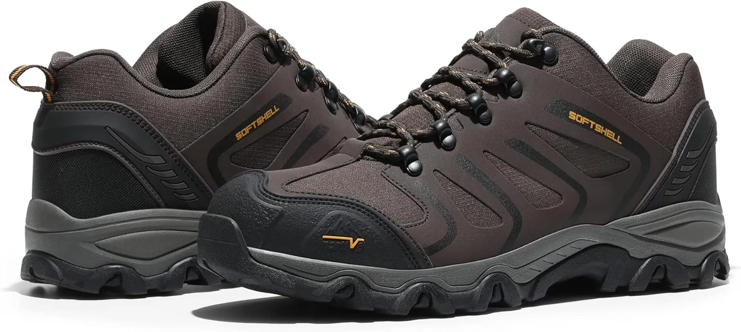 NORTIV 8 Men's Low Top Waterproof Hiking Shoes Trekking Trails Outdoor Work Shoes