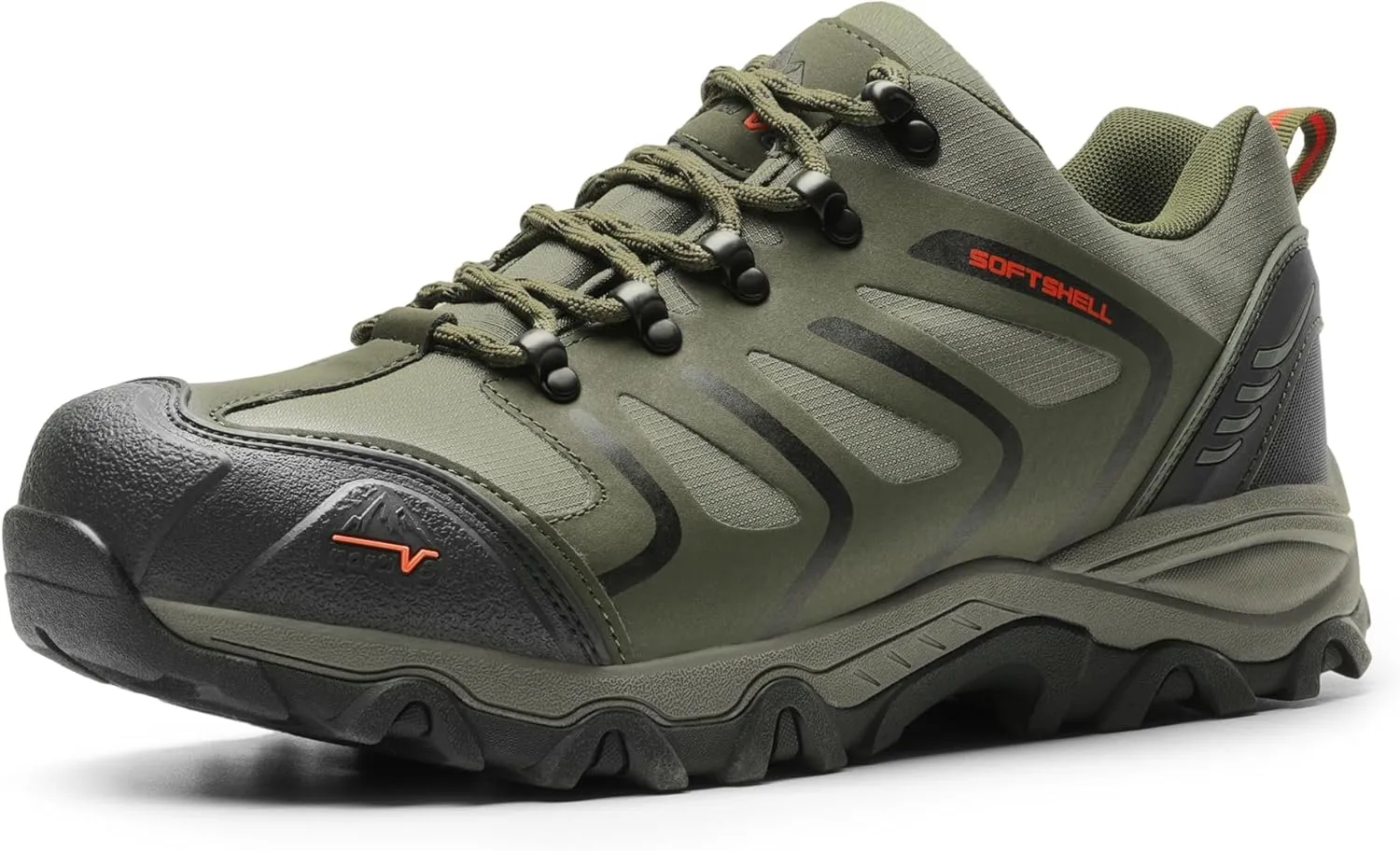 NORTIV 8 Men's Low Top Waterproof Hiking Shoes Trekking Trails Outdoor Work Shoes