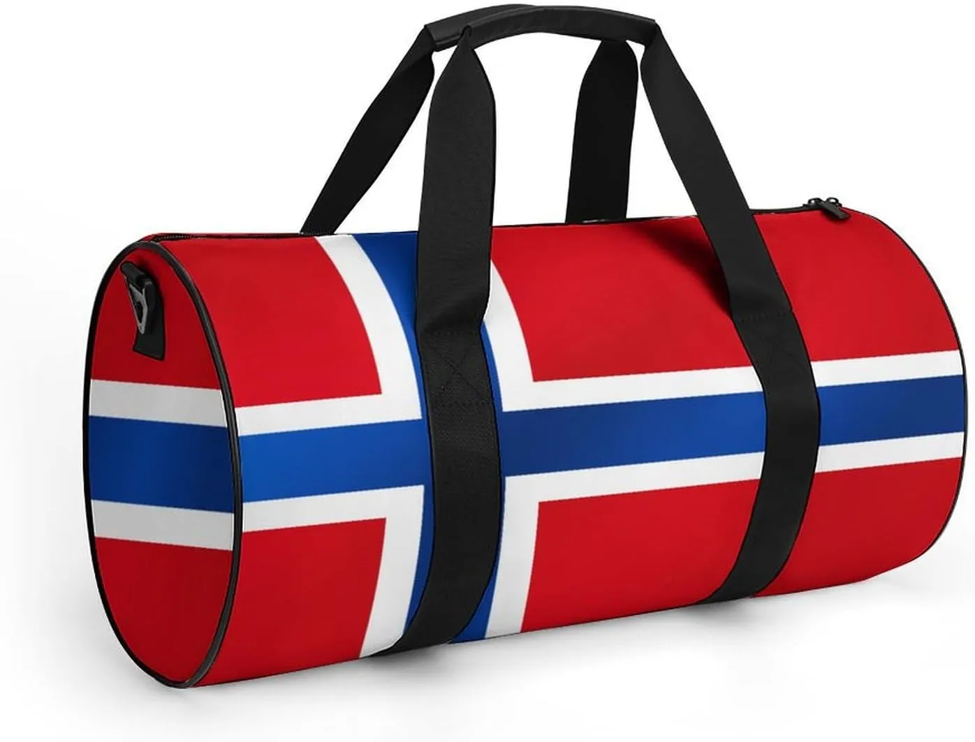 Norway Flag Gym Bag for Men Women with Dry Wet Separation Sports Travel Duffel