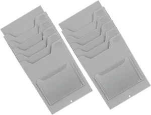 NUOBESTY Card Display Holder for Office Wall-Mounted Business Card Rack Employee Badges