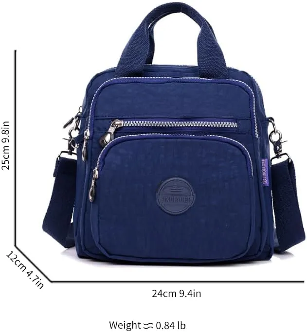 Nylon Crossbody Bag for Women Fashion Shoulder Bag Purse with Adjustable Strap