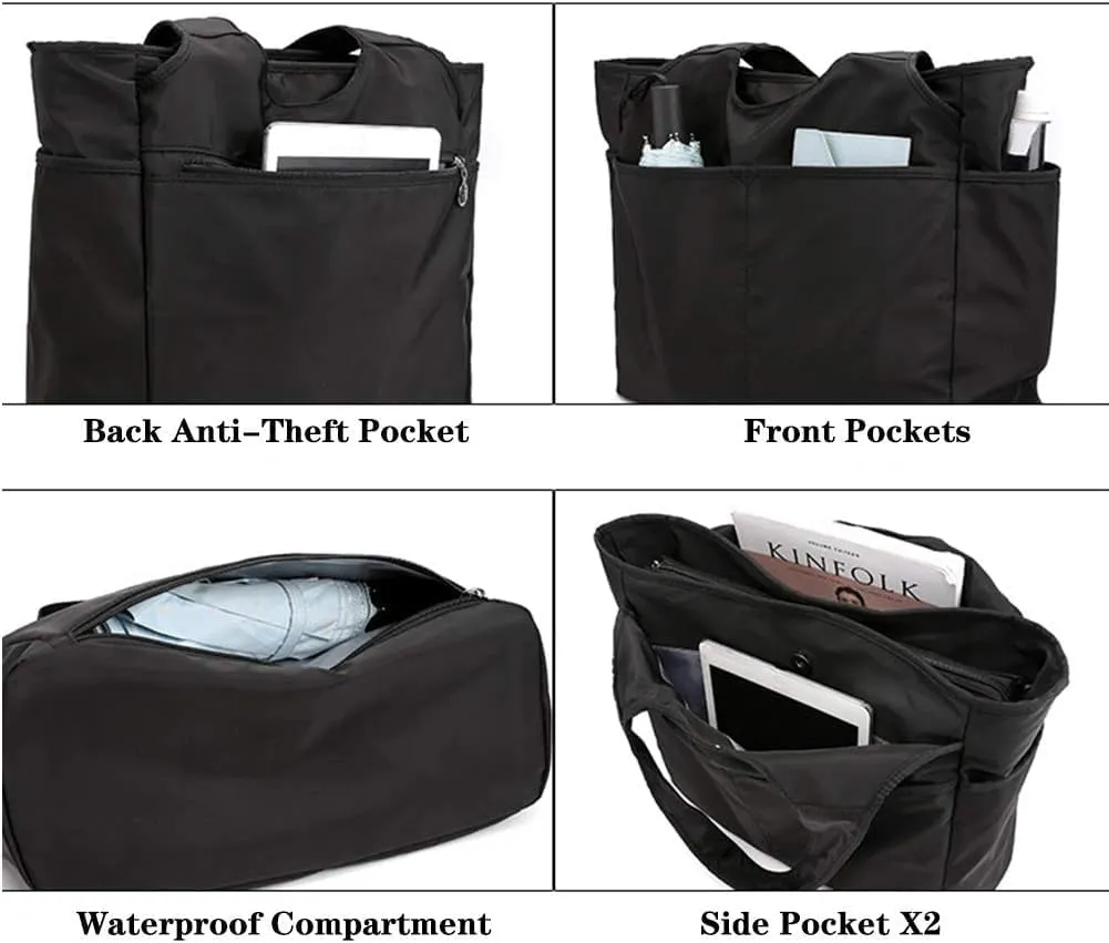 Nylon Large Tote for Women Waterproof Shoulder Handbag Fashion Work Bag Functional Clinical Bag