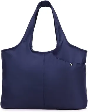 Nylon Tote Handbag for Women Large Top Handle Bag Lightweight Mommy Bag Multi Pocket Travel Satchel Shopping Bag