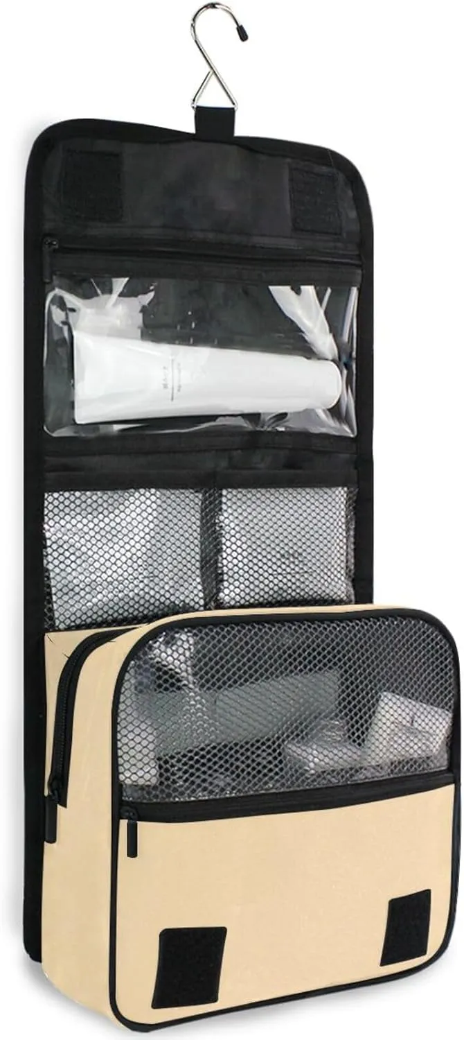 ODAWA Navajo White Toiletry Bags Hanging Travel Makeup Organizer Cosmetic Travel Bag for Travel Business Trips