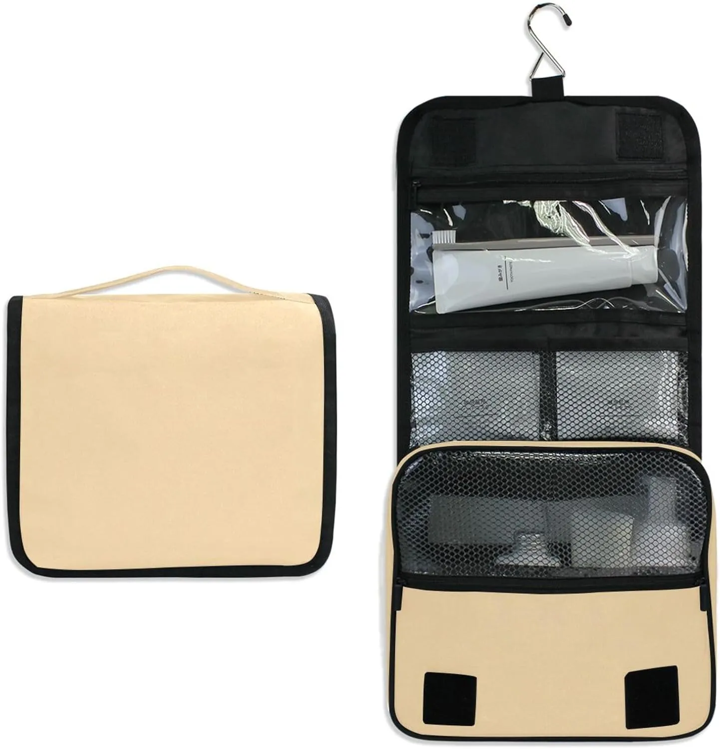 ODAWA Navajo White Toiletry Bags Hanging Travel Makeup Organizer Cosmetic Travel Bag for Travel Business Trips