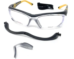 OnGuard Safety Eyewear OG-225S Black Yellow Glasses Goggles 57-16-135 w Dust Dam