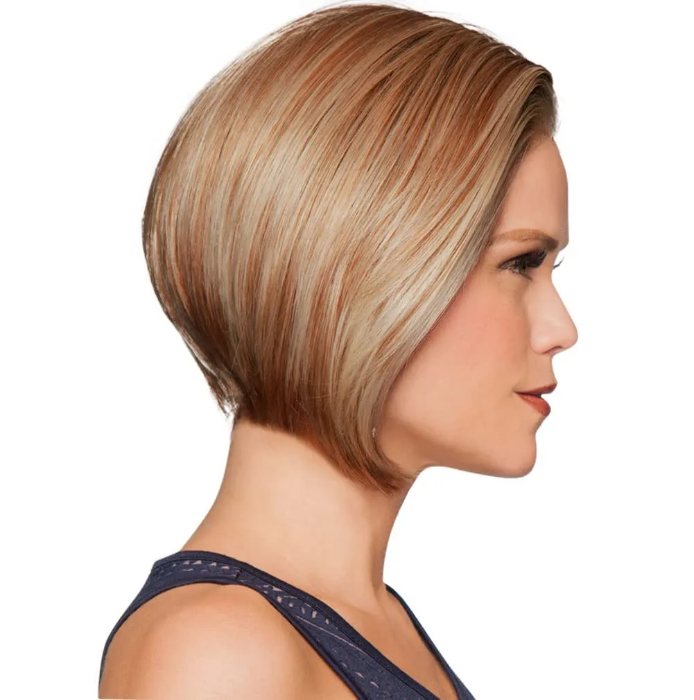 Opulence Chin-Length Modern Page Wig by Hairuwear, Large Cap, GL14-22 Sandy Blonde