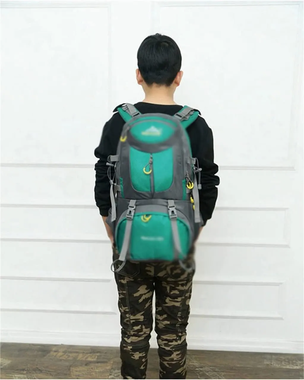 Outdoor bag men's and women's hiking backpack mountaineering travel 50L equipment sports bag(E)