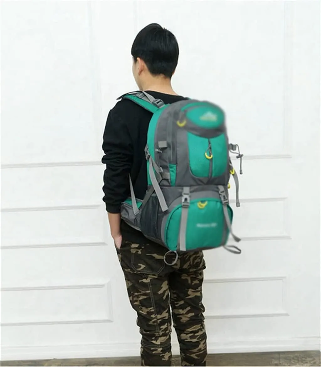 Outdoor bag men's and women's hiking backpack mountaineering travel 50L equipment sports bag(E)