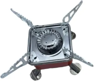 Outdoor Bbq Grill Camping Stove Portable Gas Cooker Collapsible Bracket Stainless Steel for Camping Hiking