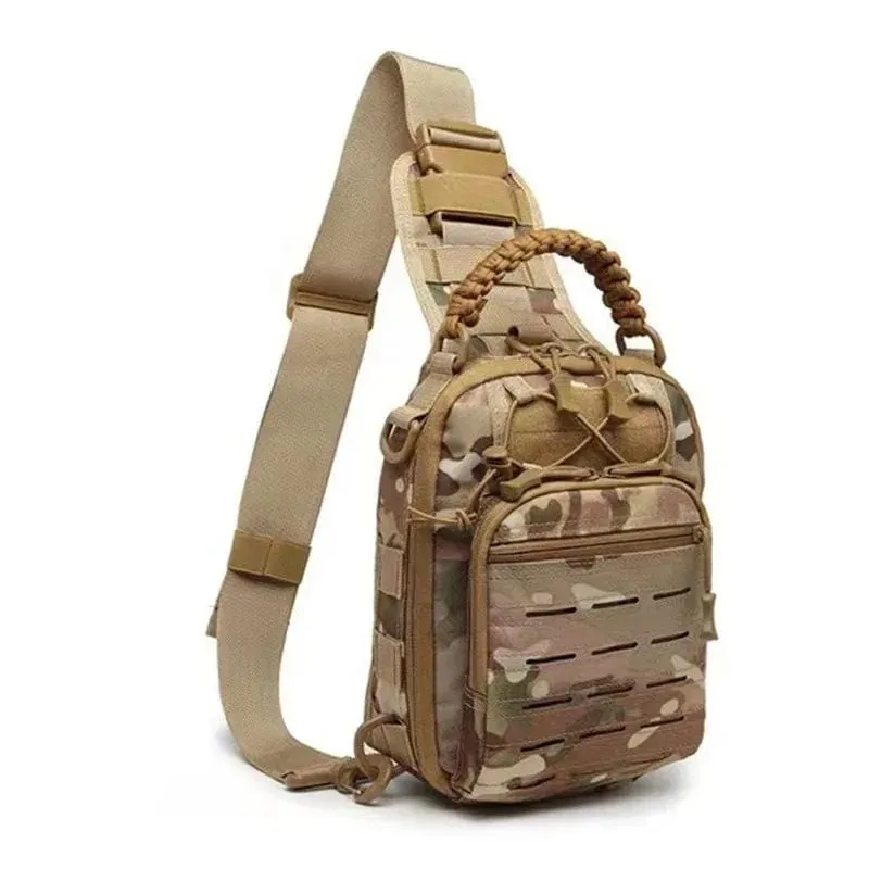 Outdoor Chest Bag Military Tactical Waterproof Shoulder Bag Sling Backpack