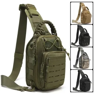 Outdoor Chest Bag Military Tactical Waterproof Shoulder Bag Sling Backpack