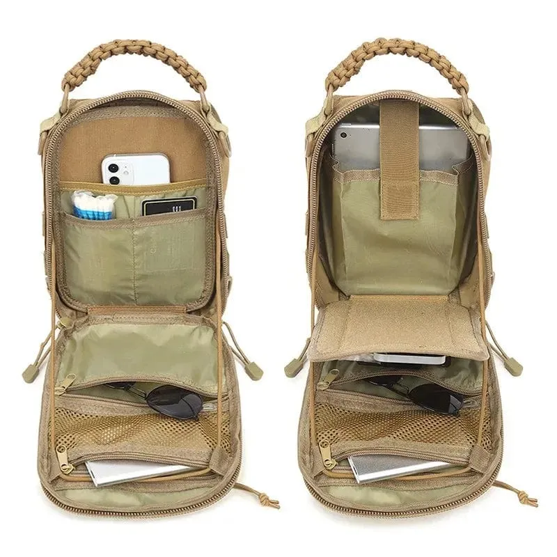 Outdoor Chest Bag Military Tactical Waterproof Shoulder Bag Sling Backpack