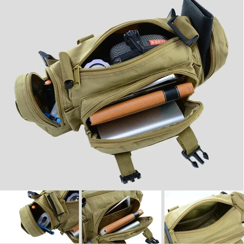 Outdoor Hiking Waist Bag - Military Tactical Shoulder Chest Pouch
