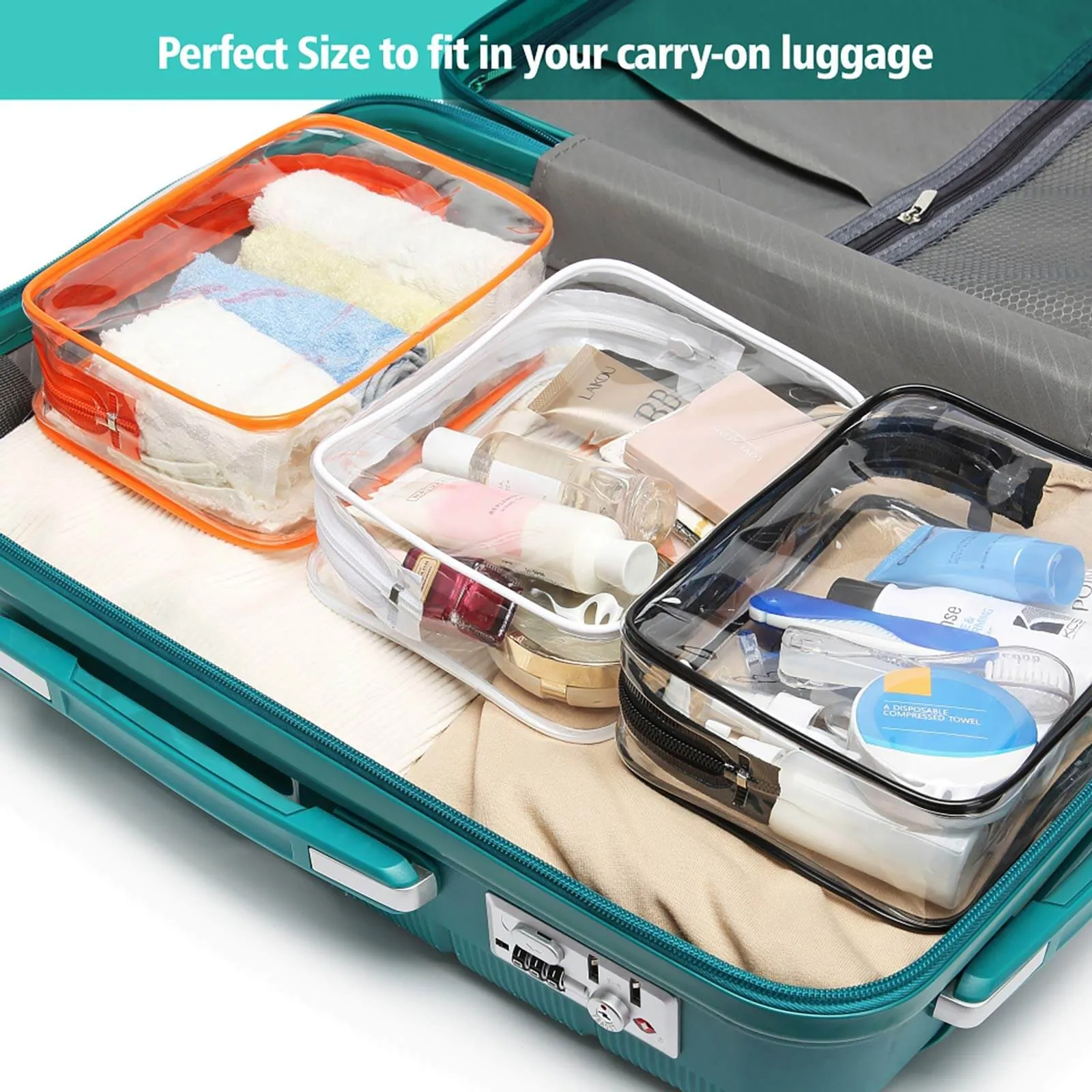 PACKISM Clear TSA-approved Toiletry Bags For Traveller