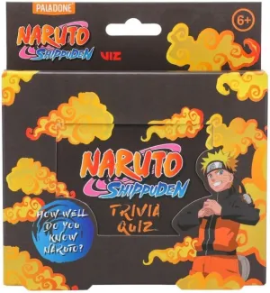 Paladone Naruto Trivia Quiz | Collectible Card Game for Anime Fans | 100 Questions to Challenge Your Naruto Knowledge
