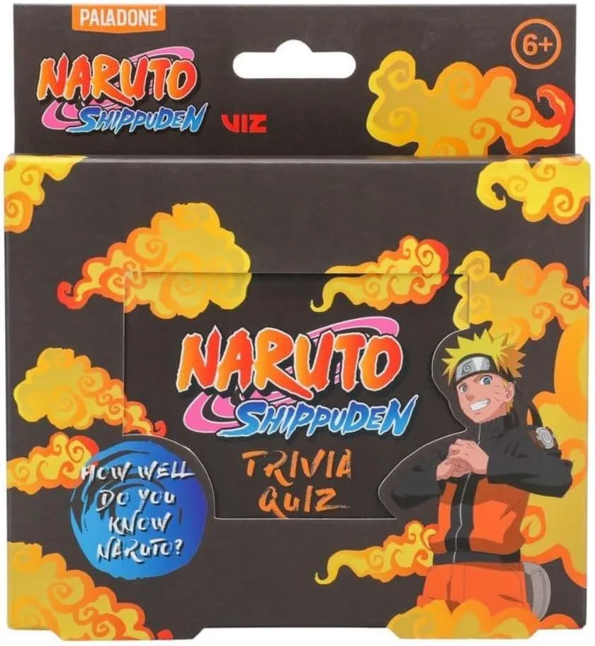 Paladone Naruto Trivia Quiz | Collectible Card Game for Anime Fans | 100 Questions to Challenge Your Naruto Knowledge