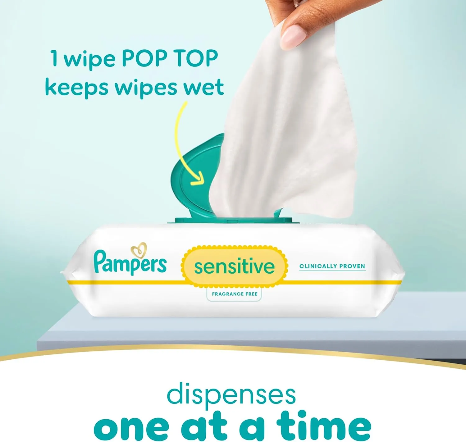 Pampers Pull On Cruisers 360° Fit Disposable Baby Diapers Size 5, 2 Months Supply (2 x 128 Count) with Sensitive Water Based Baby Wipes 12X Multi Pack Pop-Top and Refill (1008 Count)