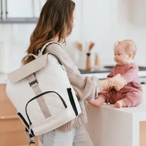PAPERCLIP Jojo Diaper Bag Backpack with Fold Out Changing Station, Eco-Friendly (Mushroom)