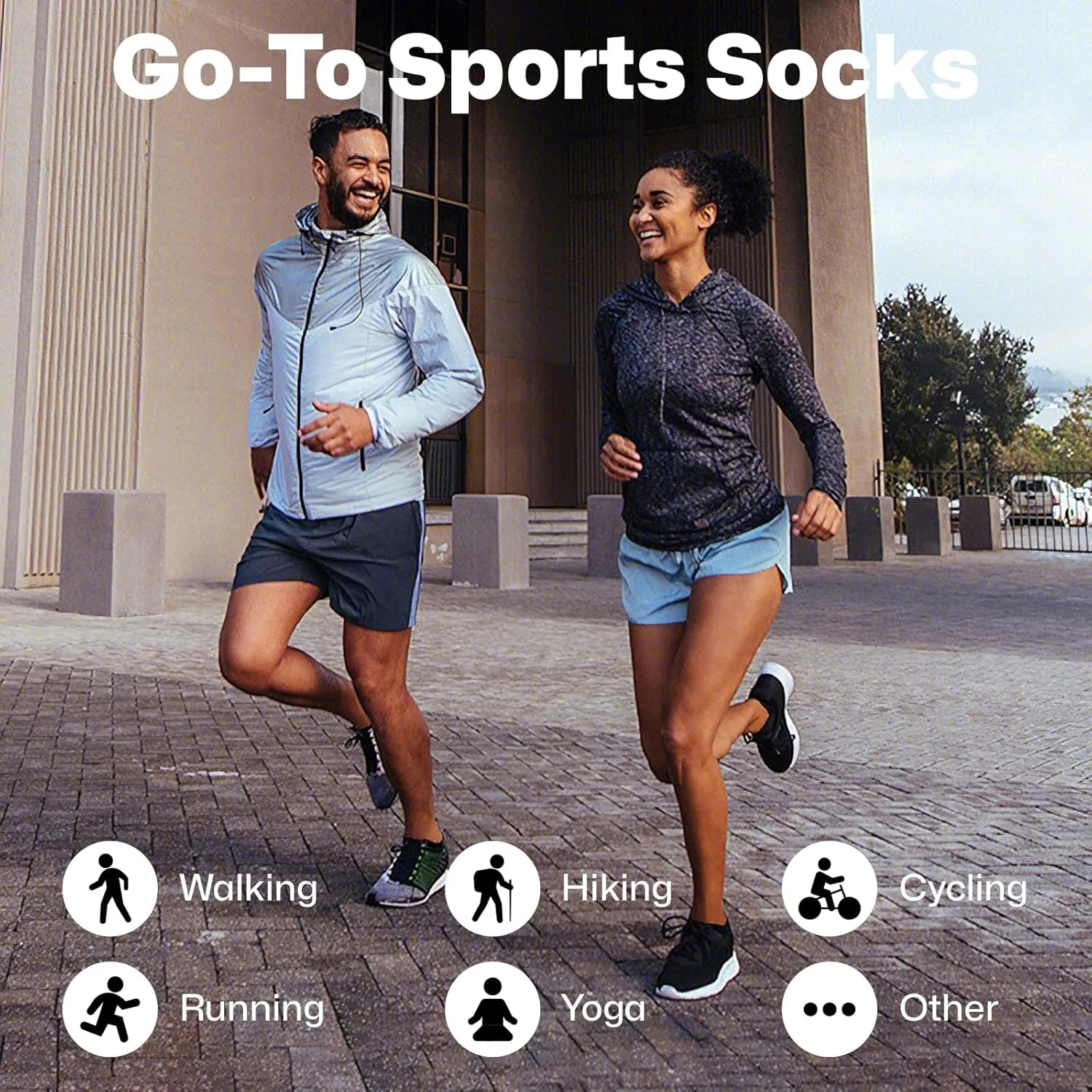 PAPLUS Running Ankle Socks Men Women 6 Pairs, Athletic Cushioned Low Cut Tab Sports Socks with Arch Support