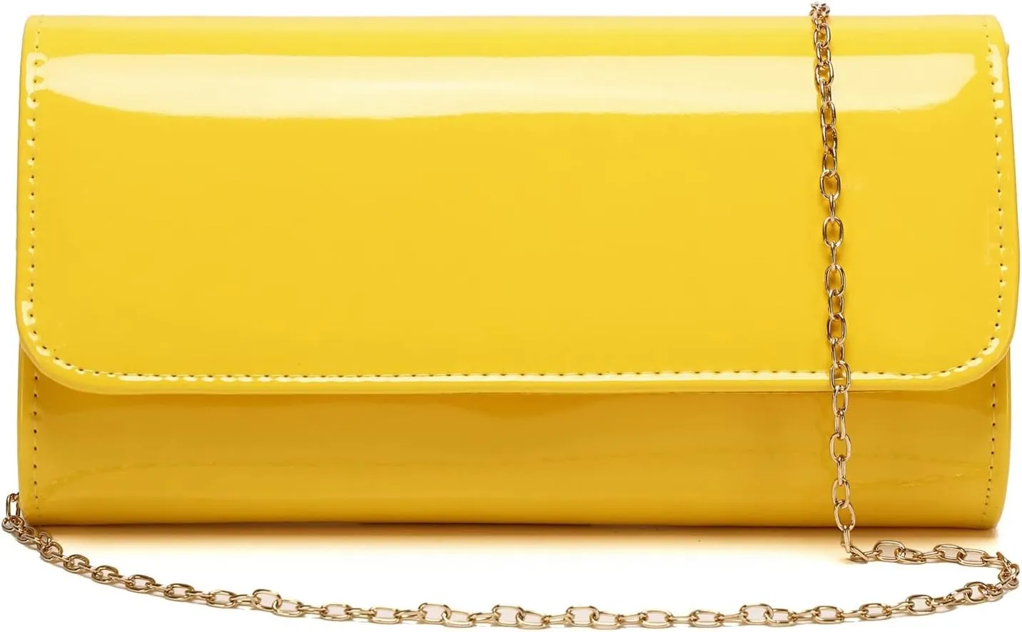 Patent Leather Envelope Clutch Womens Evening Handbag Stylish Shoulder Bag Purse for Christmas Wedding Party Prom
