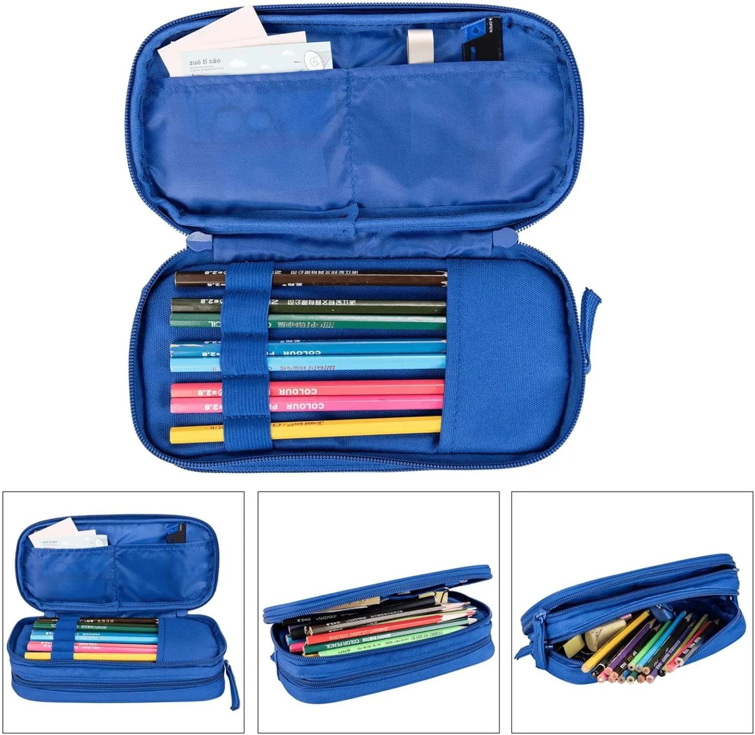 Penguins On The Iceberg Pencil Case Large Capacity Pencil Pouch Pen Bag, Stationery Pouch Pen Case for Office