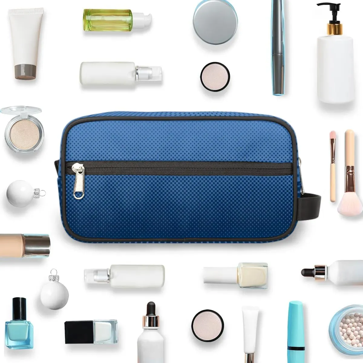 Personalized Gift Travel Makeup Bag Cosmetic Bag for Man Boy, Custom Shaving Bag Make Up Bag Organizer Toiletry Bag Christmas Birthday Gift for Boys Web Swinging Spider