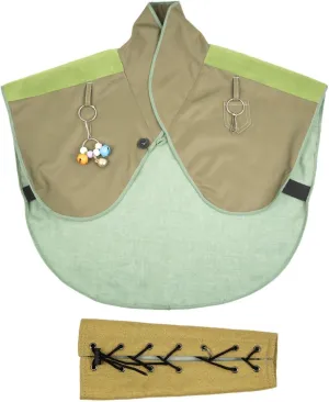 Pet Bird Upgraded Shoulder, Neck Poop Protector and Protective Anti-Scratch Arm Guard Set, Anti-Bite Shoulder Pad Diaper Shawl for Parrot Macaw African Budgies Parakeet Agapornis Fischeri Cockatiel