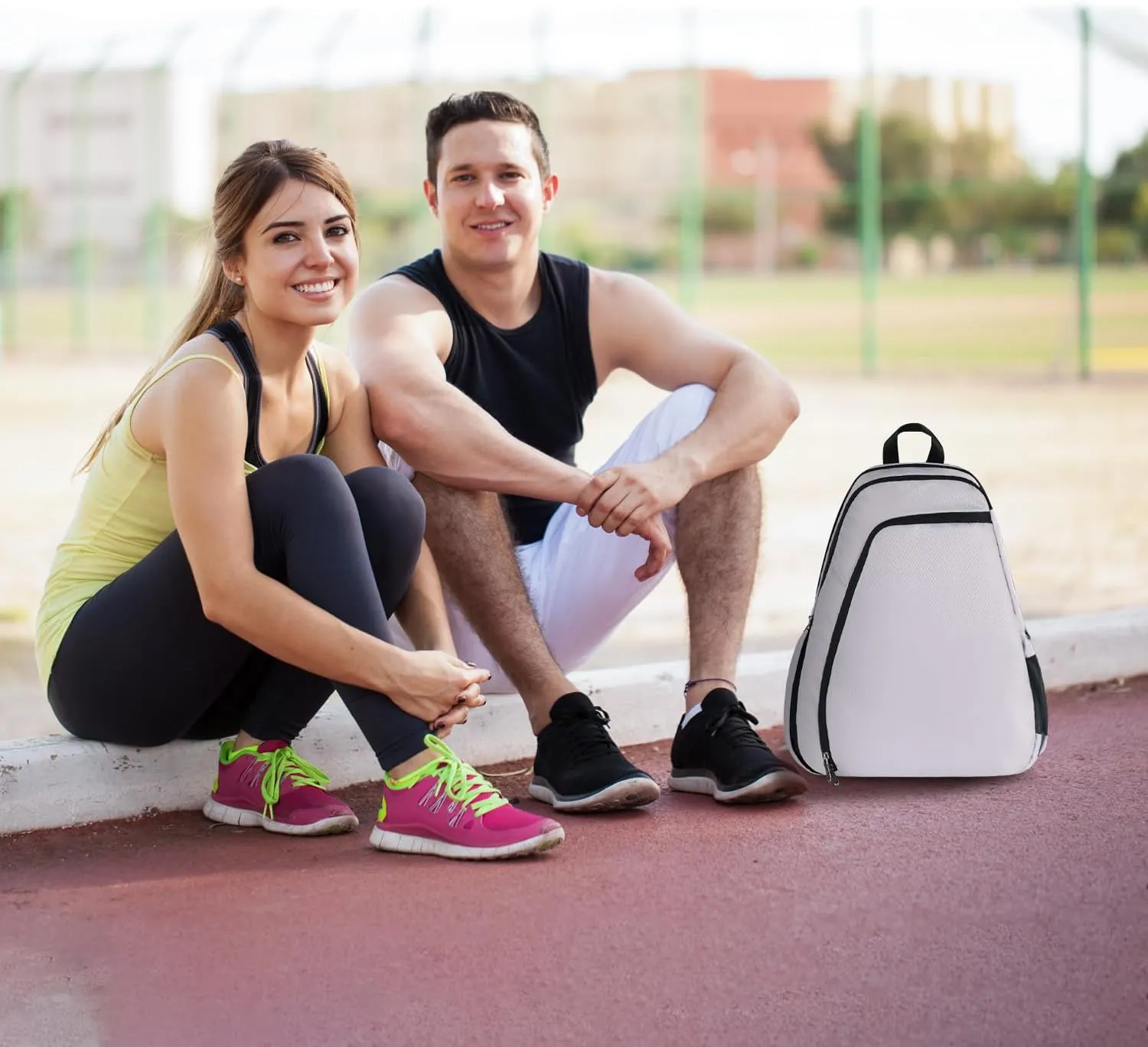 Pickleball Bag Pickleball Paddle Bag, Large Pickleball Bags for Women Men, Multifunctional Adjustable Waterproof Pickleball Backpack