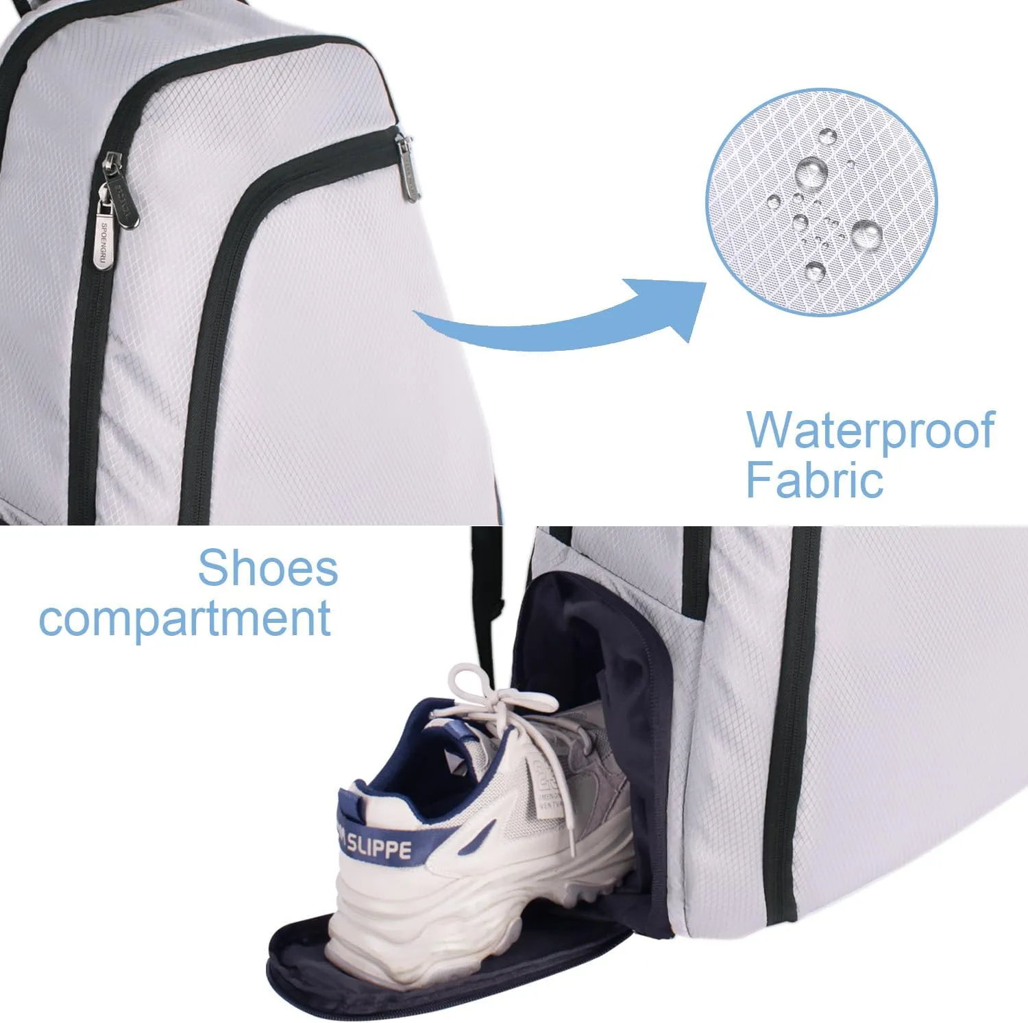 Pickleball Bag Pickleball Paddle Bag, Large Pickleball Bags for Women Men, Multifunctional Adjustable Waterproof Pickleball Backpack