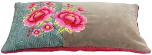 Pillow Cover Multi FLWR,Khaki