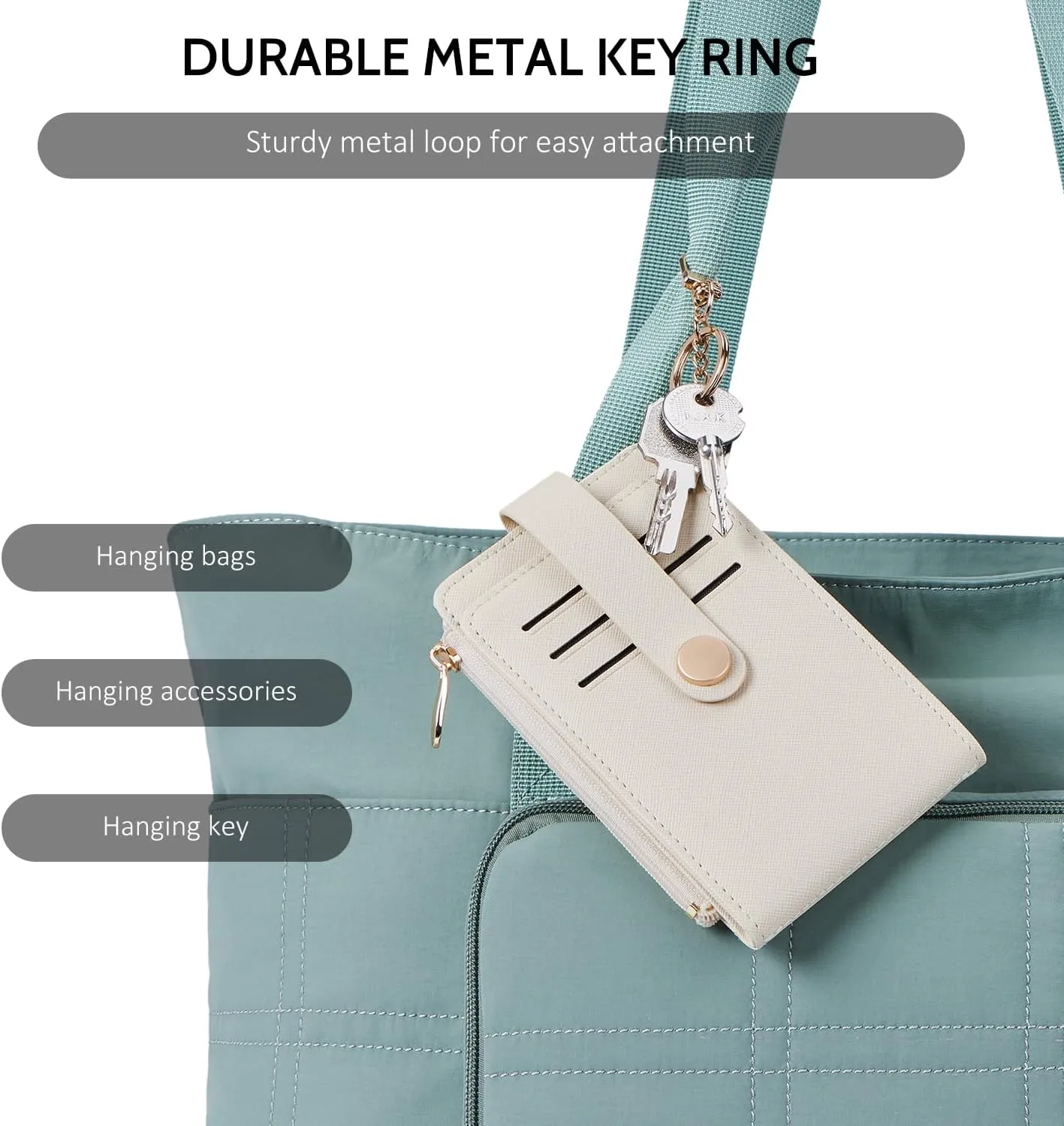 POIUGOYA Slim Wallet for Women,RFID Blocking Bifold Credit Card Holder with Zipper Coin Pocket,ID Window,Keychain