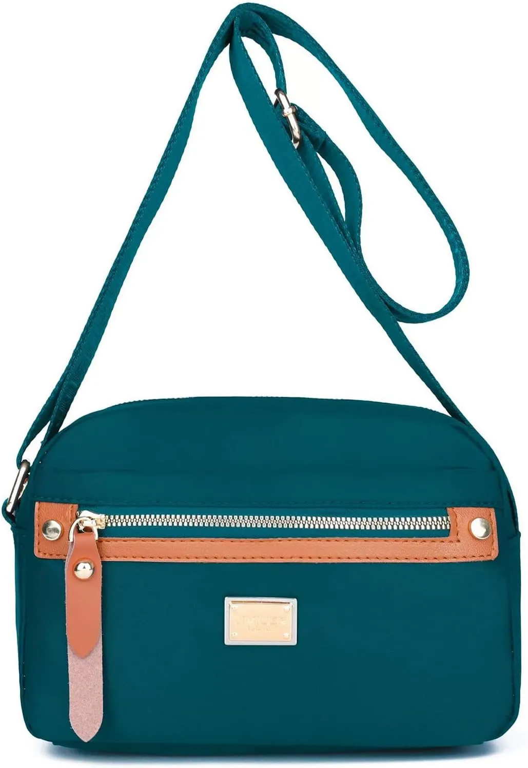 Popularate Nylon Crossbody Bag,Popularate Waterproof Nylon Crossbody Bag for Women with Zipper Shoulder