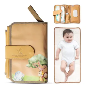 Portable Baby Diaper Changing Pad – Waterproof, Lightweight & Foldable with Built-in Pillow | Perfect Travel Changing Mat for Baby Diaper Bag | Easy-to-Clean Portable Changing Station for On-The-Go