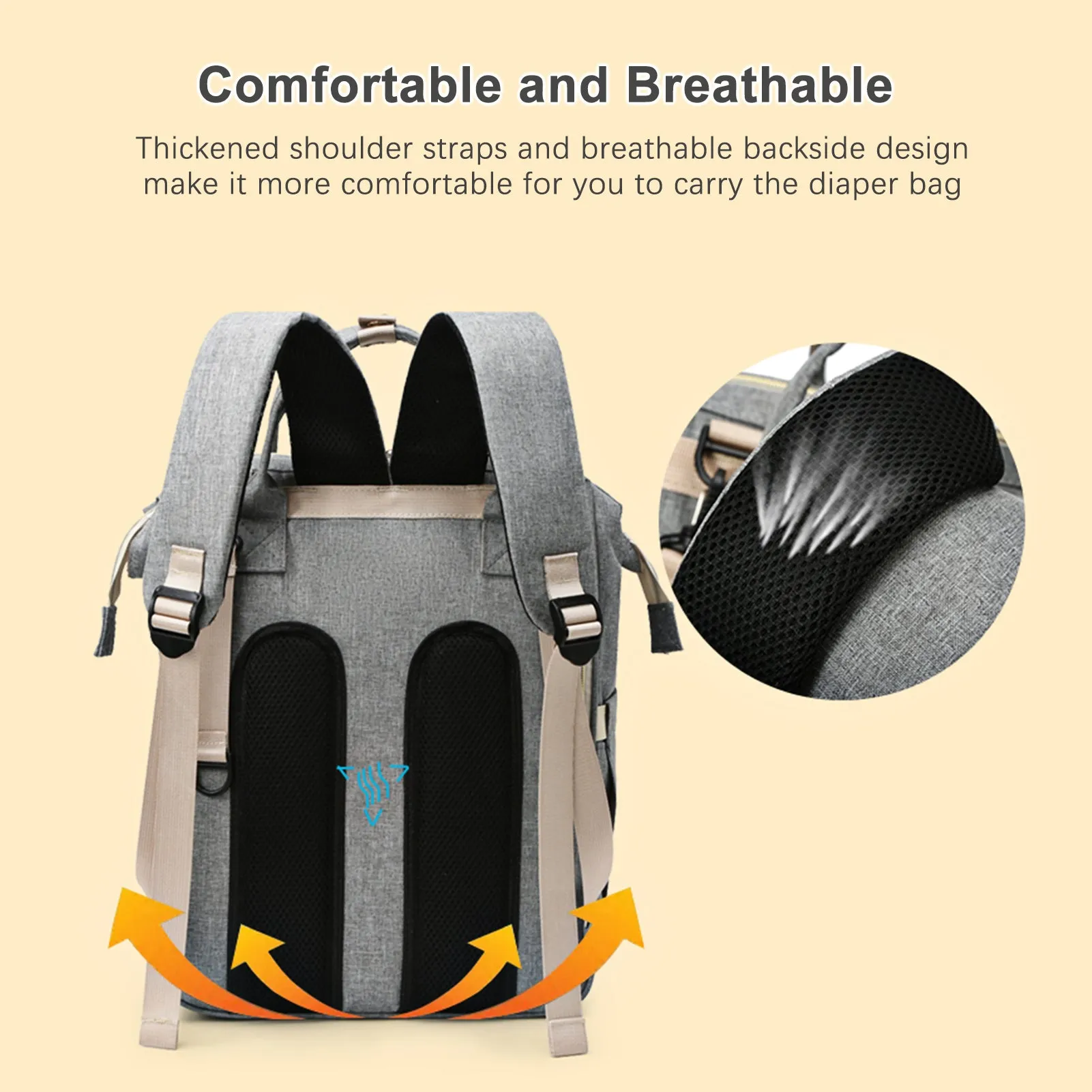 Portable Diaper Bag Backpack