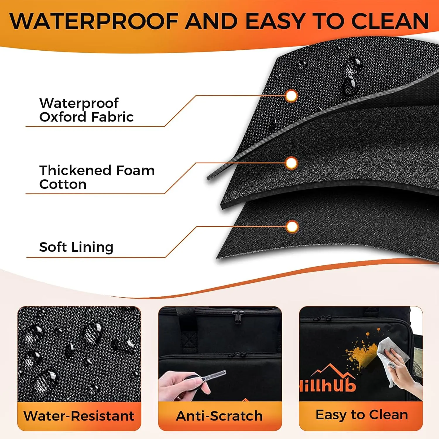 Portable Water Heater & Accessories Large Capacity Dustproof, Easy to Clean Waterproof Carry on Bag