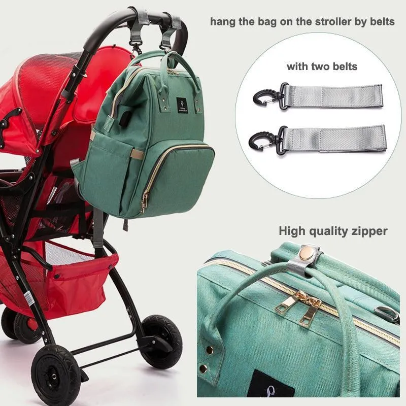 Premium Multi-Functional Diaper Backpack   USB Port