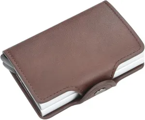 Premium RFID Blocking Wallet, Pop Up Card Case, Men's or Ladies' Credit card wallet，Aluminum Card Holder，Minimalism，9-14 Card Capacity | Cash Slot