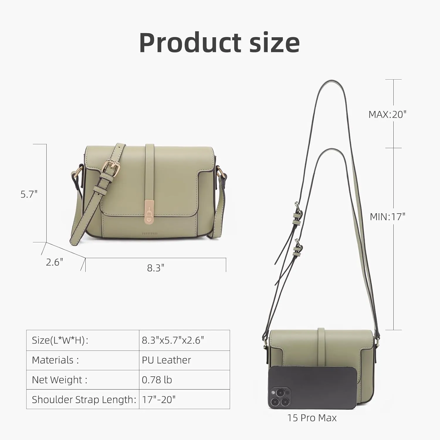 Prettyzys Crossbody Bag for Women，Trendy Small Shoulder Bag Phone Wallet Purse for Women