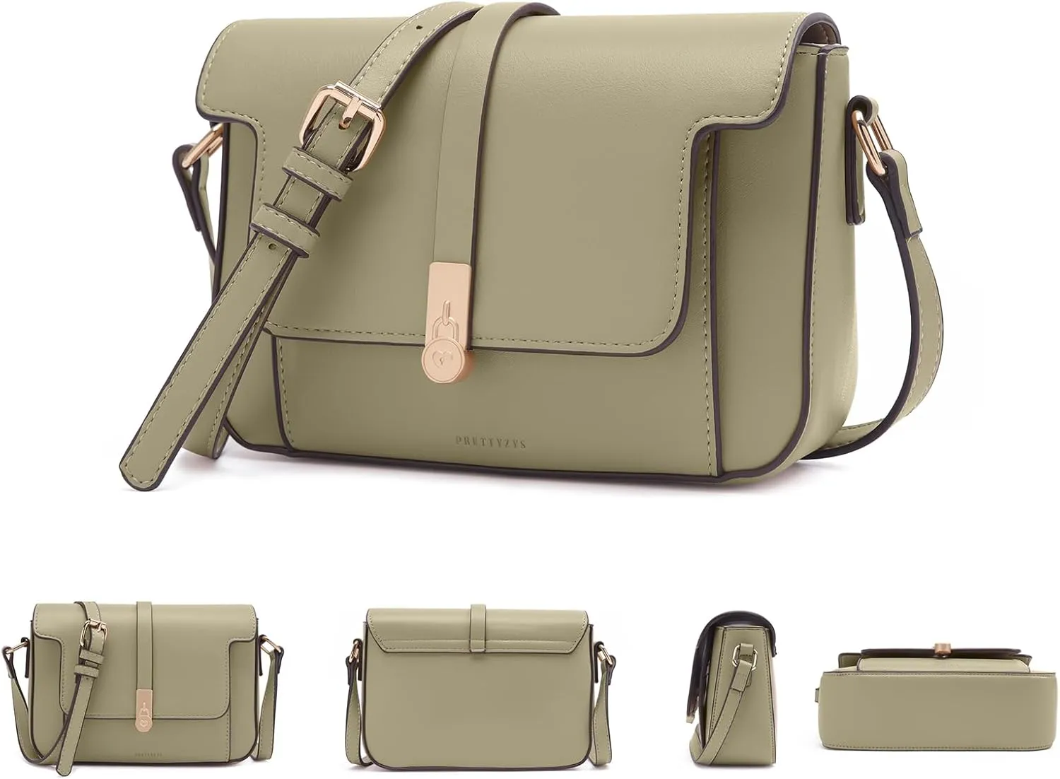 Prettyzys Crossbody Bag for Women，Trendy Small Shoulder Bag Phone Wallet Purse for Women