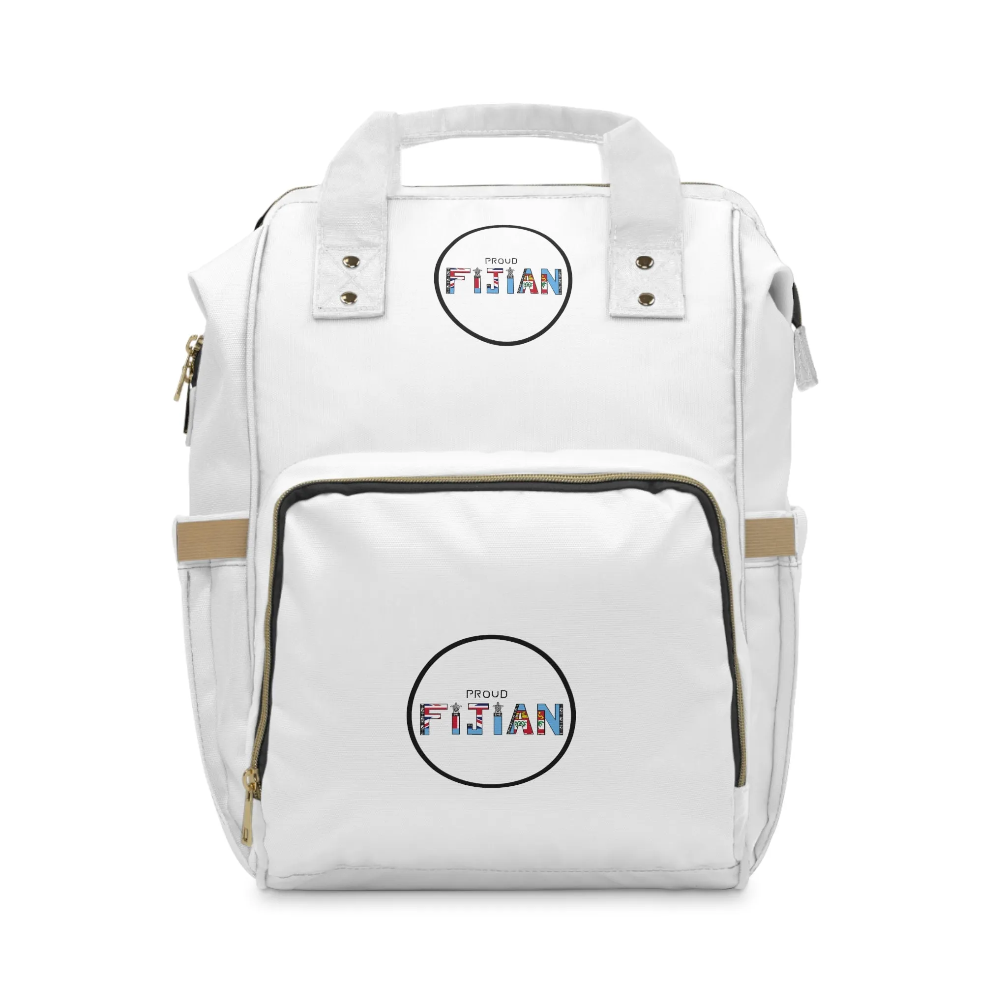 Proud Fijian - FIJI FLAG - Multifunctional Diaper/ nappies Backpack
