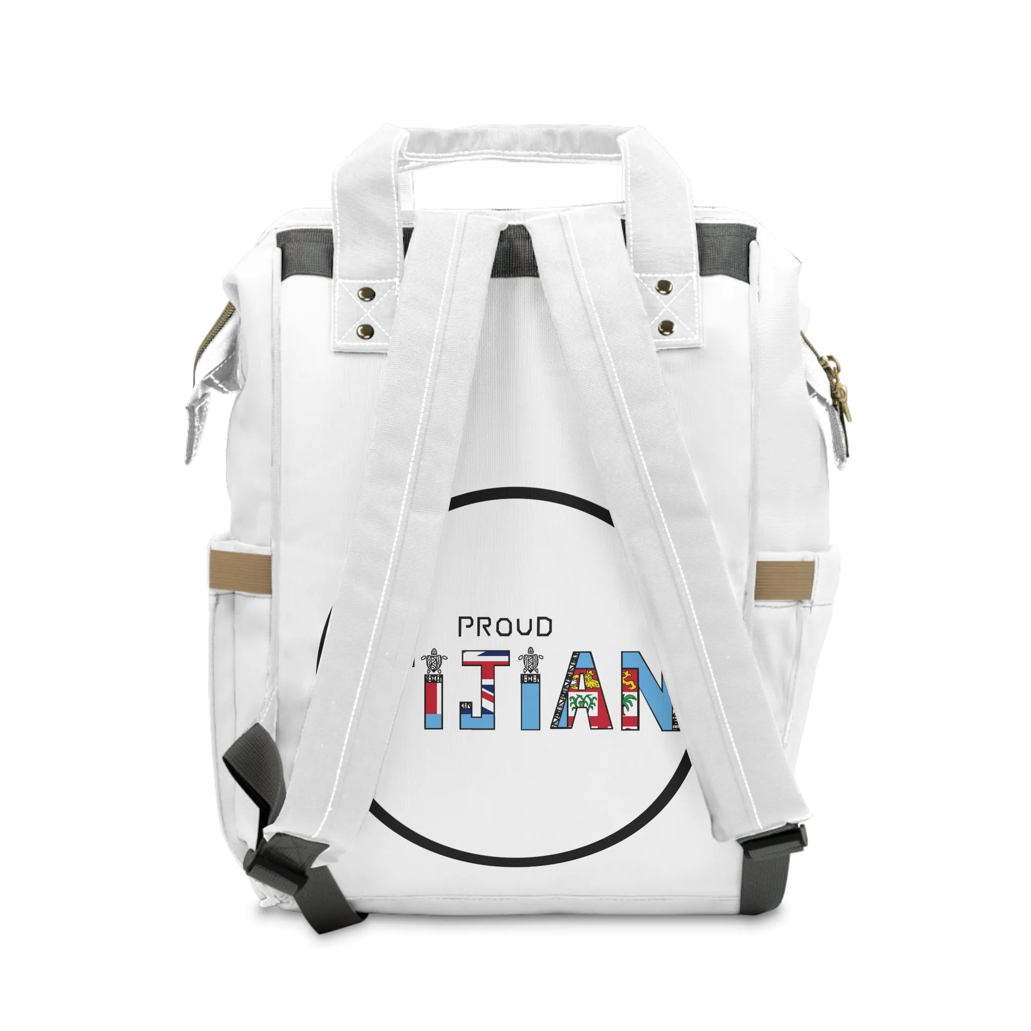 Proud Fijian - FIJI FLAG - Multifunctional Diaper/ nappies Backpack