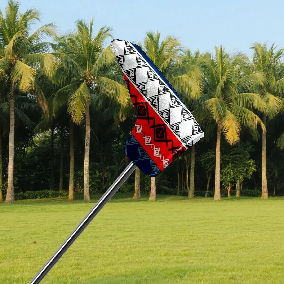 PU Leather Golf Club Headcover Driver Hybrid Golf Club Cover Cute Velvet Lined Protective Headcover for Men Women Golf Accessories 14x18cm Playful Skulls