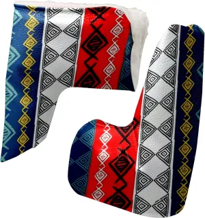PU Leather Golf Club Headcover Driver Hybrid Golf Club Cover Cute Velvet Lined Protective Headcover for Men Women Golf Accessories 14x18cm Playful Skulls