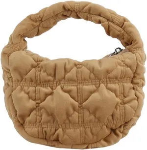 Puffer Bag for Women Mini Bubble Purse Velvet Clutch Lightweight Puffy Handbag Quilted Tote Bag Crescent Carryall Bag